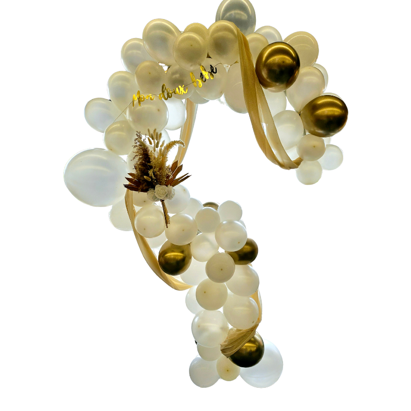 Une arche en point d'interrogation pour votre gender reveal