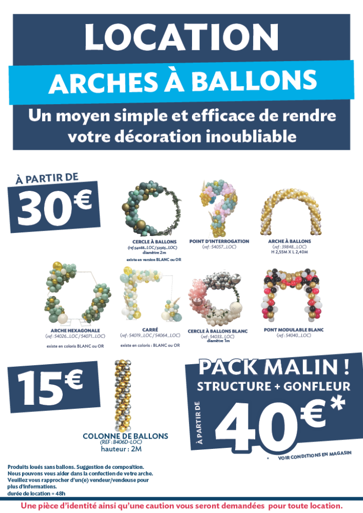 découvrez toutes nos structures à ballons en location