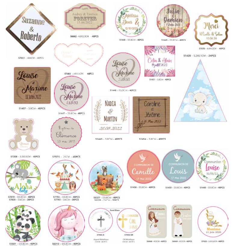 Découvrez des exemples d'étiquettes personnalisées