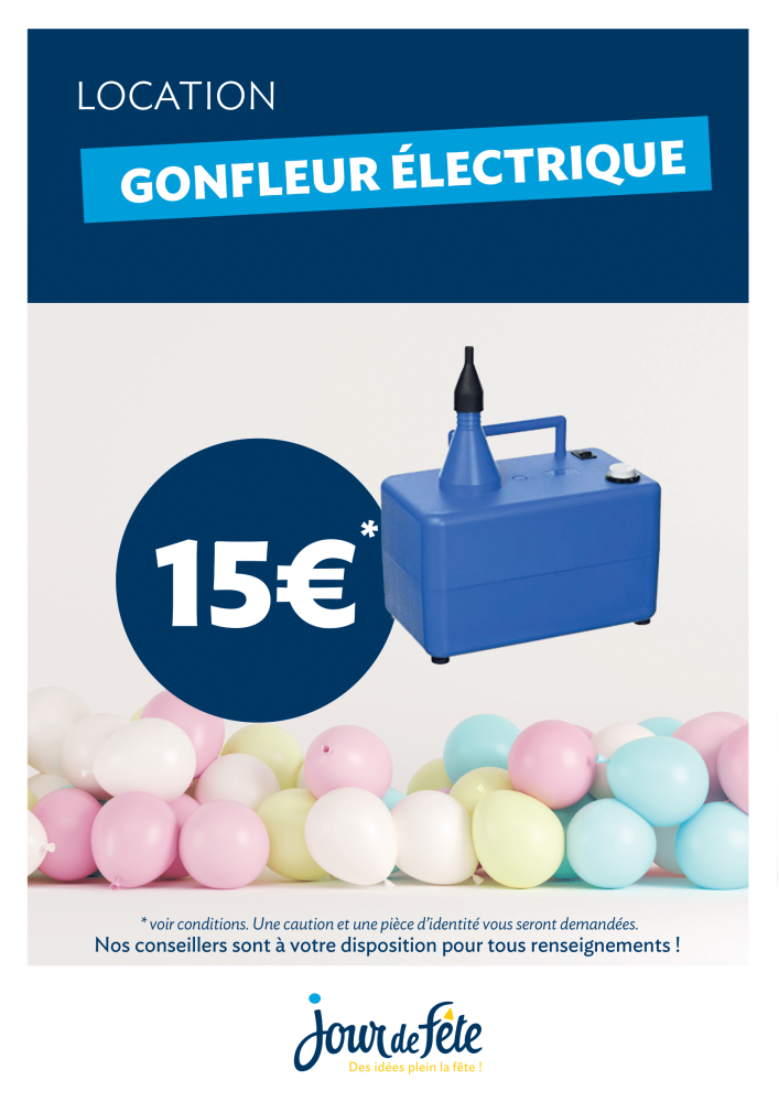 Location de gonfleur électrique