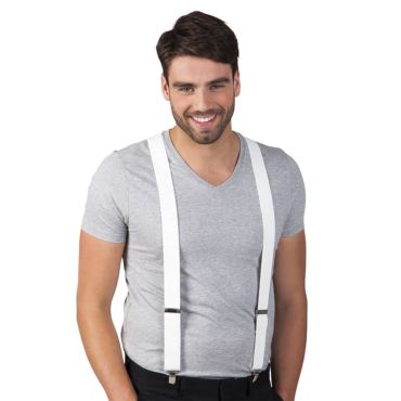 Bretelles de gangster  - Blanc