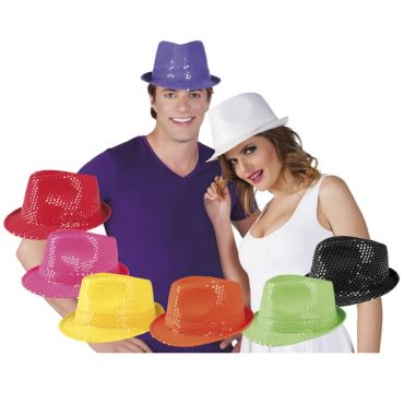 Chapeau à Sequins Popstar - Couleur au choix