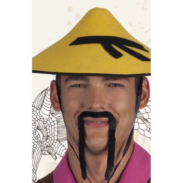 Moustache "Zen" Adhésive - Noire