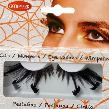 Faux cils noir - chauve-souris