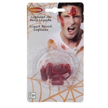 Blister de 7 Capsules de Faux Sang Blister de 7 Capsules de Faux Sang