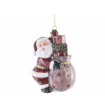 Père Noël en Plastique à Suspendre Père Noël en Plastique à Suspendre
