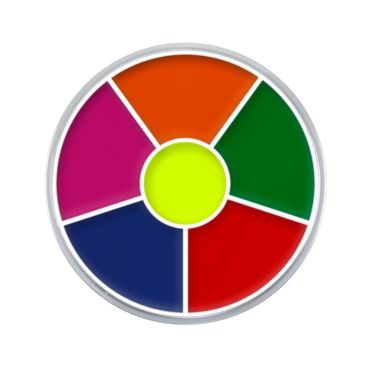 Maquillage Kryolan - Palette Cercle - 6 Fards gras UV