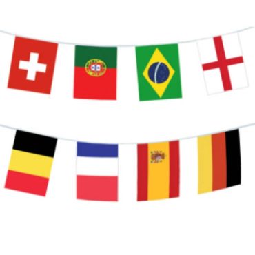 Guirlande de Fanions Pays de la Coupe du Monde 2018