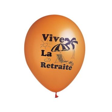 10 Ballons de Baudruche Bonne Retraite