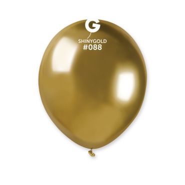 Ballon métallisé doré finition brillante Shiny Gold | jourdefete.com