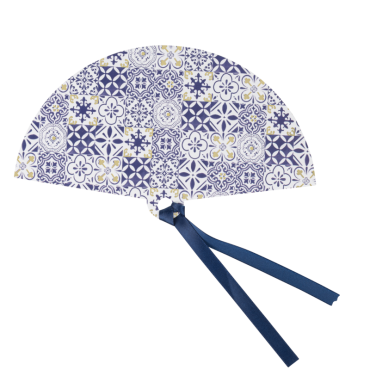 Éventails Dolce Vita bleu roi, blanc & or avec ruban | jourdefete.com Éventails Dolce Vita bleu roi, blanc & or avec ruban | jourdefete.com