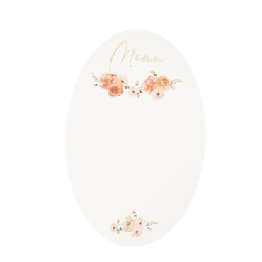 De splendides menus à disposer sur les tables avec la collection Peachy | jourdefete.com