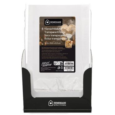 Sachets transparents en cellophane 14,5 x 23,5 cm – idéal pour emballer biscuits et chocolats | jourdefete.com