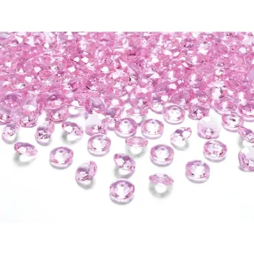 Mini diamants rose clair pour décoration chic | jourdefete.com