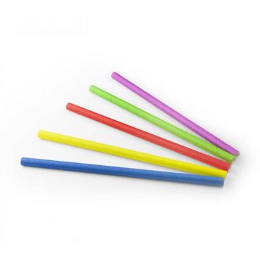 100 Pailles en Papier - 24 cm - Couleurs Assorties | jourdefete.com