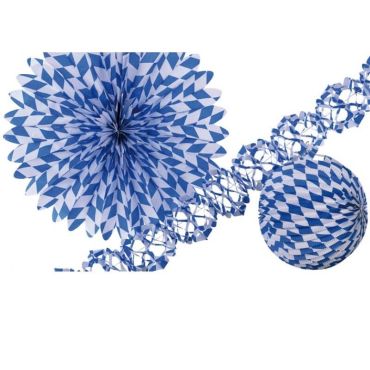 Kit de Décoration "Oktoberfest" (guirlande, éventail, lampion)