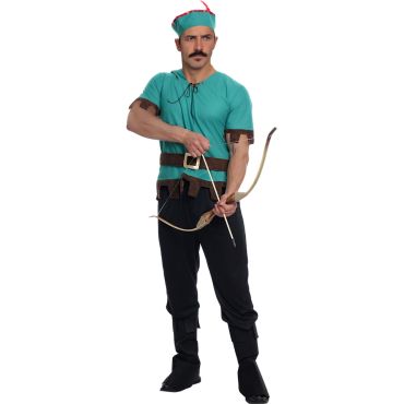 Costume Robin des Bois pour homme avec chapeau vert | jourdefete.com