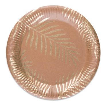 Sachet de 8 Assiettes "Tropi-Chic"