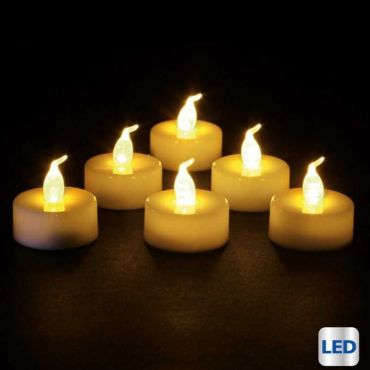 6 Bougies Led Blanches