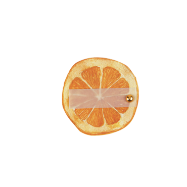 Marque-places Fizz Agrume orange et jaune, set de 10 | jourdefete.com