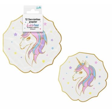 Des serviettes à l'effigie de licorne pour l'anniversaire de votre enfant | jourdefete.com