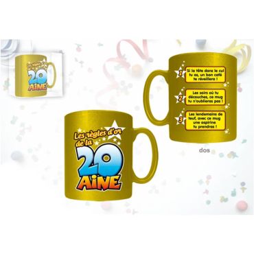 Mug Règles d'or 20 aine Mug Règles d'or 20 aine
