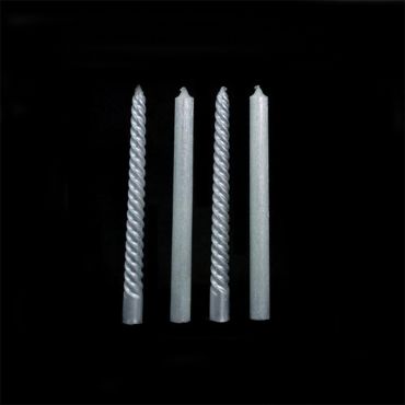 4 Bougies Chandelles - Argent