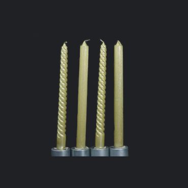4 Bougies Chandelles - Dorées