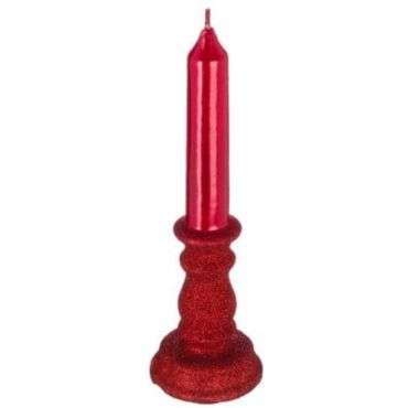 Bougie en forme de Bougeoir - Rouge Bougie en forme de Bougeoir - Rouge