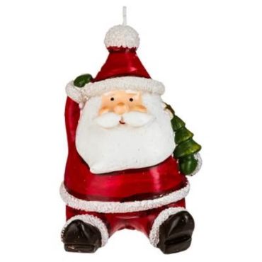 Bougie en forme de Père Noël