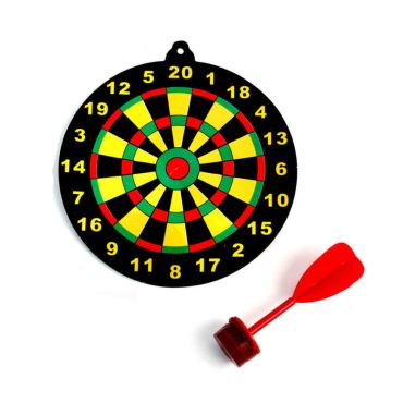 Joujou cible en carton et sa flèche