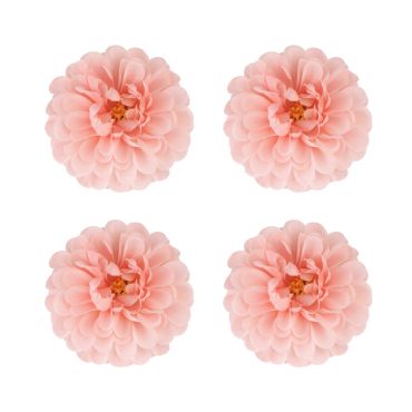 Dahlias décoratifs en tissu rose pour décoration de mariage, baptême et communion | jourdefete.com