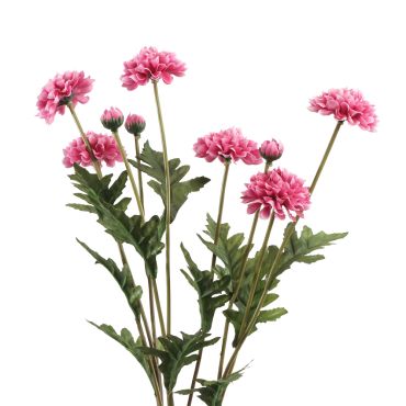 Bouquet de fleurs artificielles Tagètes 3 tiges coloris au choix pour décoration de fête | jourdefete.com