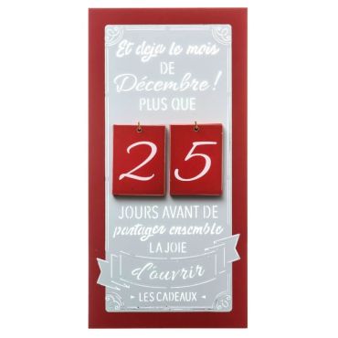 Calendrier de l'Avent Vintage en Bois Calendrier de l'Avent Vintage en Bois
