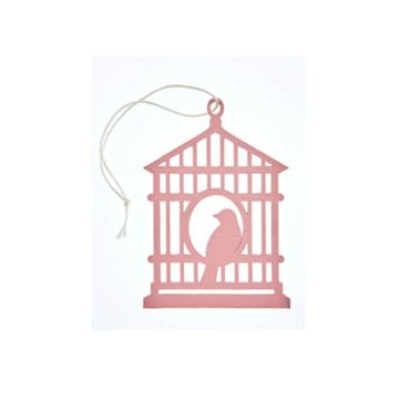 2 Cages à oiseaux plates - Rose