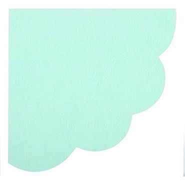 16 serviettes papier a motifs embossees - Bleu | jourdefete.com