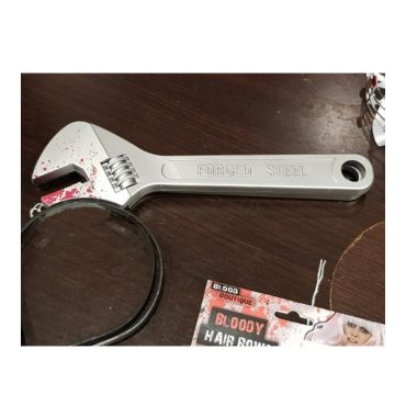 Serre-tête Adulte - Clé Anglaise Ensanglantée 28 cm