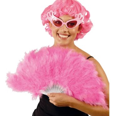 Eventail à Plumes - Rose