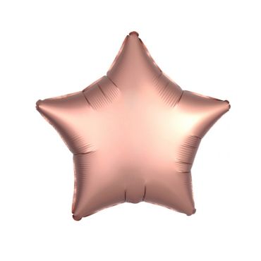 Ballon Hélium Etoile Satiné Rose Cuivré