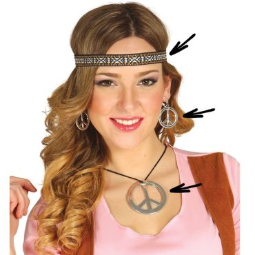 Set d'Accessoires Hippie Femme Set d'Accessoires Hippie Femme