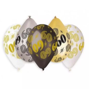 10 ballons nombre 60 | jourdefete.com