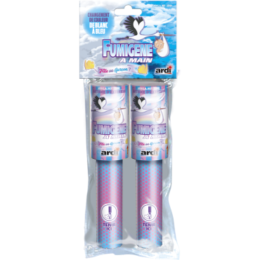 2 fumigènes à main bleus pour une Gender Reveal | jourdefete.com