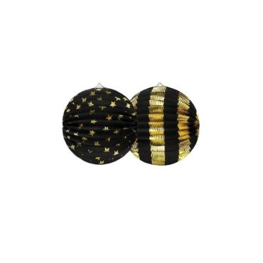 2 lanternes en papier de 25 cm | jourdefete.com