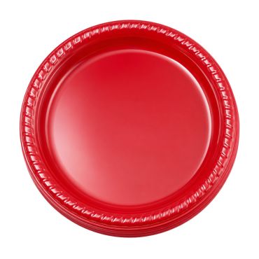 20 ASSIETTES ROUGE 22CM