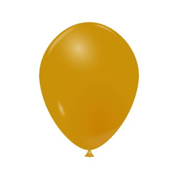 20 ballons opaques 25 cm moutarde | jourdefete.com