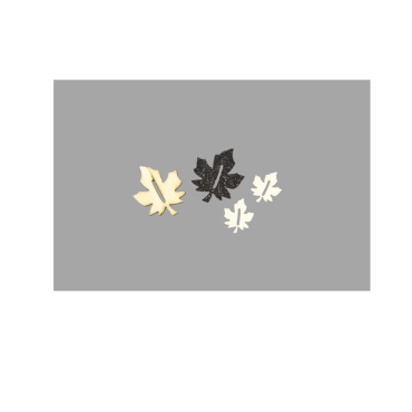 20 confettis en bois en forme de feuilles | jourdefete.com