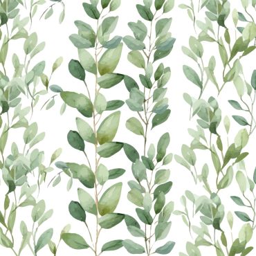 Serviettes feuillage vert doux motif végétal | jourdefete.com Serviettes feuillage vert doux motif végétal | jourdefete.com