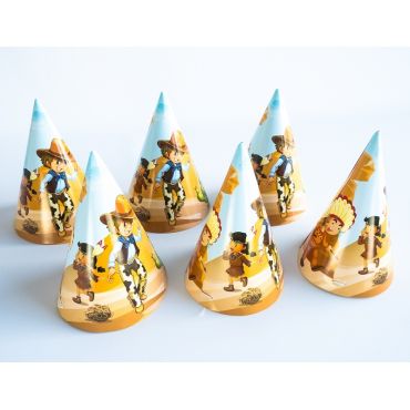 6 Chapeaux Pointus - Collection Cowboys et Indiens