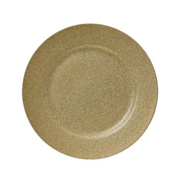 Assiette de présentation ronde pailletée or Ø33 cm | jourdefete.com