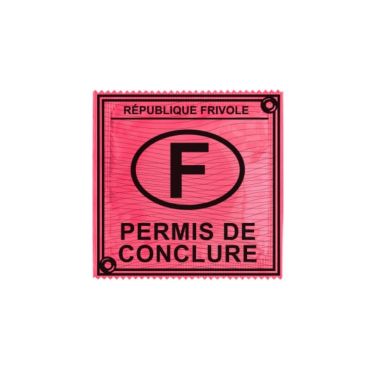 Préservatif Humoristique "Permis de Conclure"